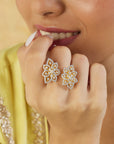 Zircon Gold Two-Headed Ring