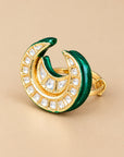 Crescent Kundan Ring