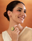 Floral Kundan Ring
