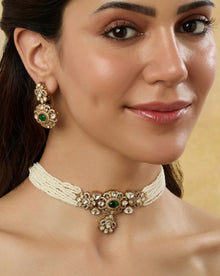 Noorana Kundan Polki Necklace Set