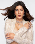 Zircon Classic White Necklace Set