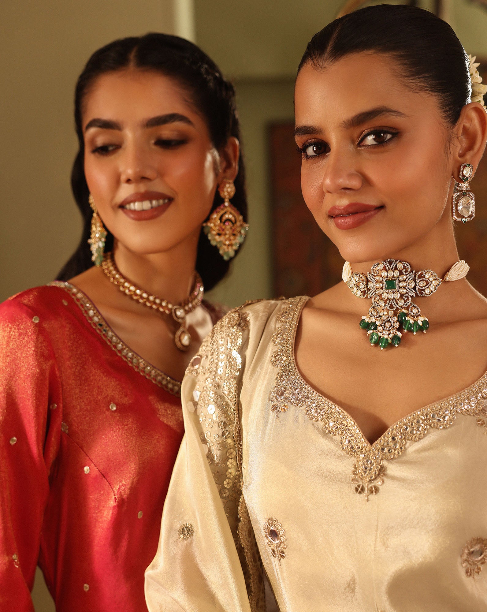 Kundan Pendant Necklace Set