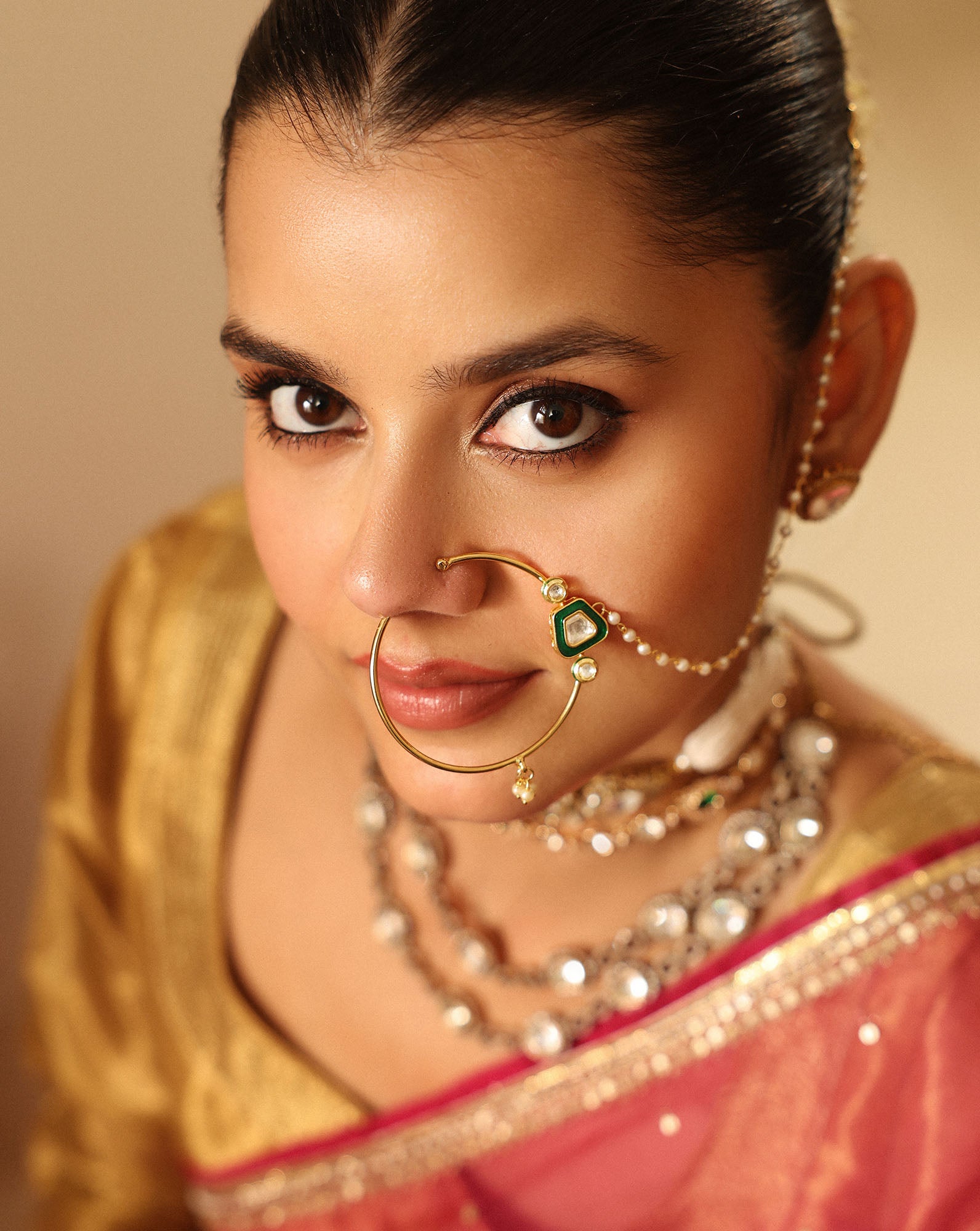 Kundan Nathni Nose Ring