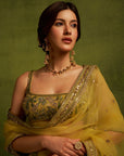 Kundan Polki Gold Dangler Kashmiri Earrings